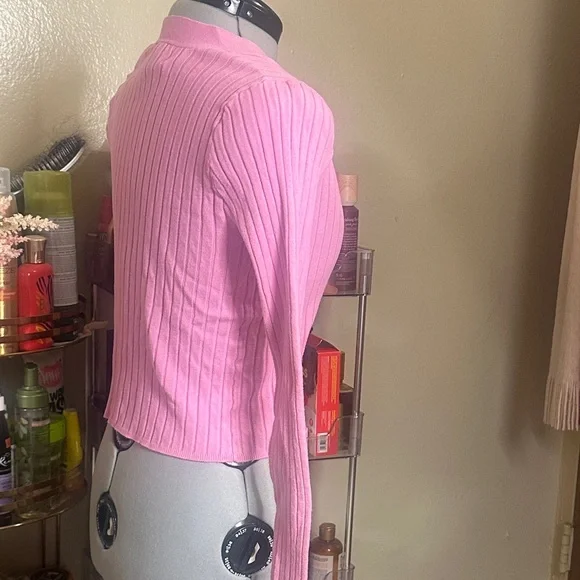 Universal Thread Pink Women's Cardigan - Picture 3 of 7